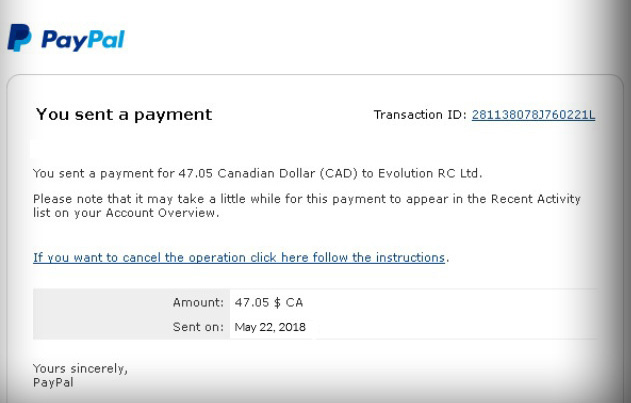 paypal alert payment notification